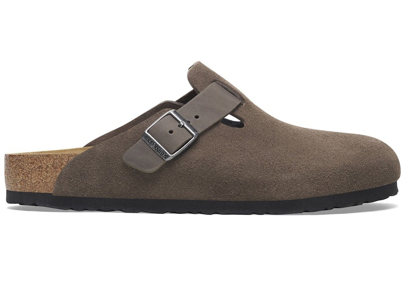Birkenstock Boston BS Mixed Leather Concrete Grey