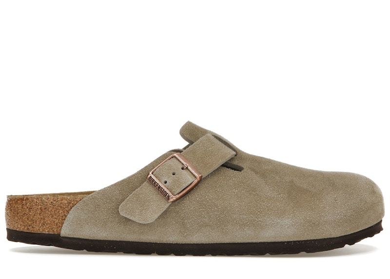 【中古品】BIRKENSTOCK Boston BS Taupe Birkenstock Boston BS Suede Taupe Men's - 0060461/0060463 - US