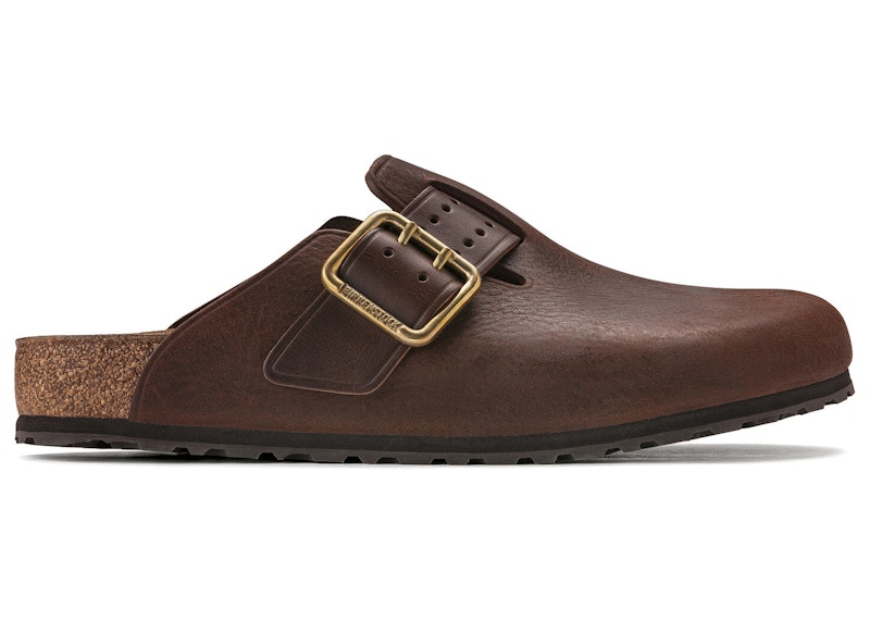 Birkenstock Boston Bold Leather Roast Brown