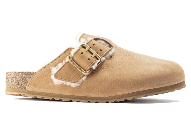 Birkenstock Boston Bold Shearling Cognac