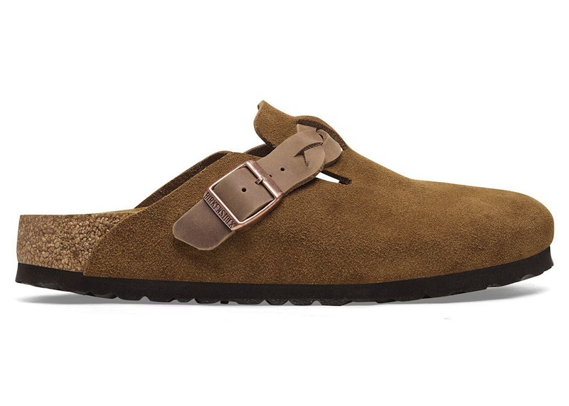 Birkenstock Boston Braided Suede Mink