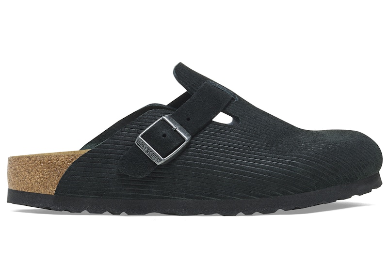 Birkenstock boston suede store black