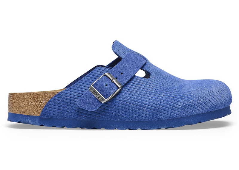 Birkenstock Boston Embossed Corduroy Suede Indigo - 1025684