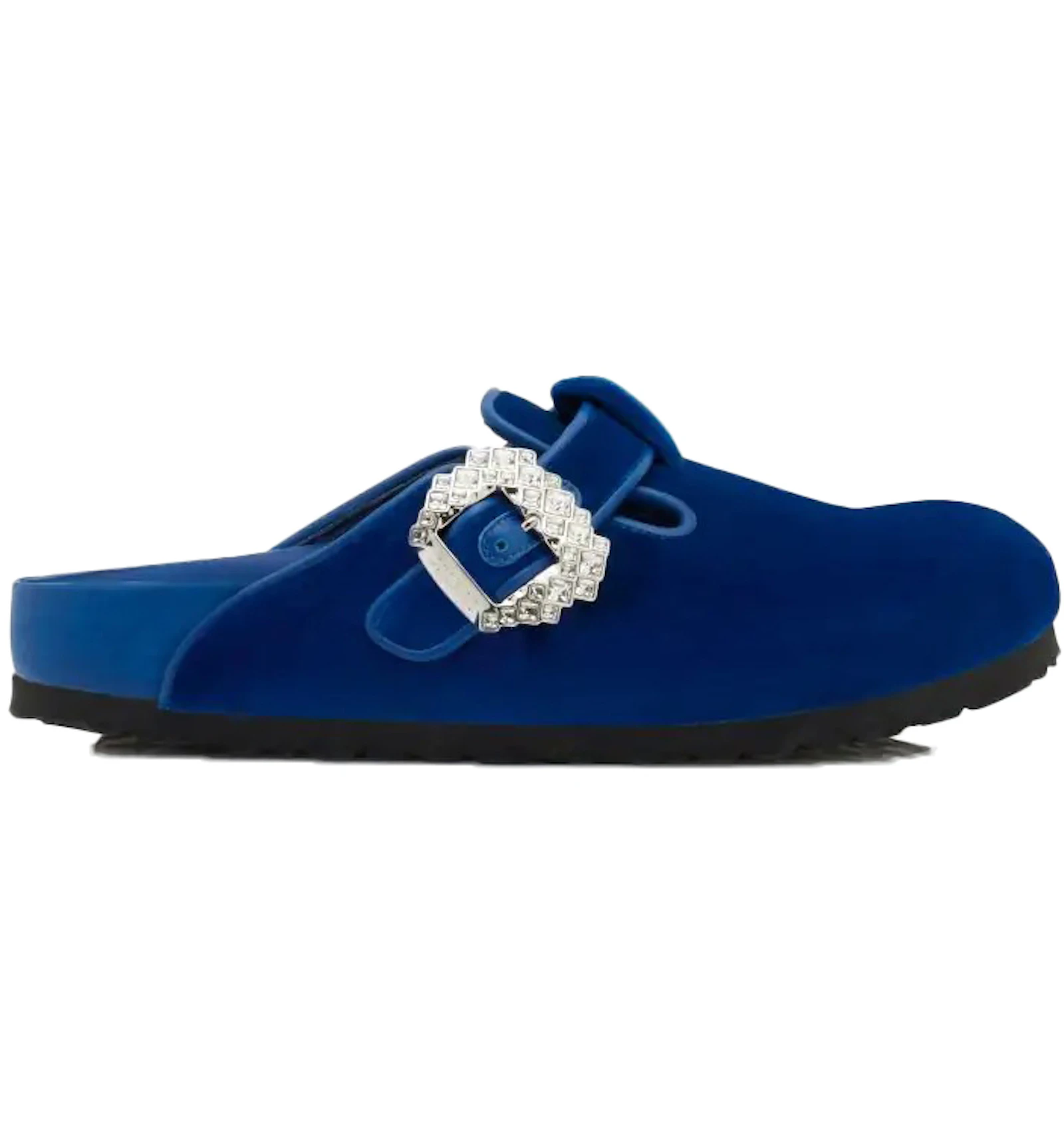 Birkenstock Boston Manolo Blahnik Royal Blue Velvet - 122-2134-0001 - US