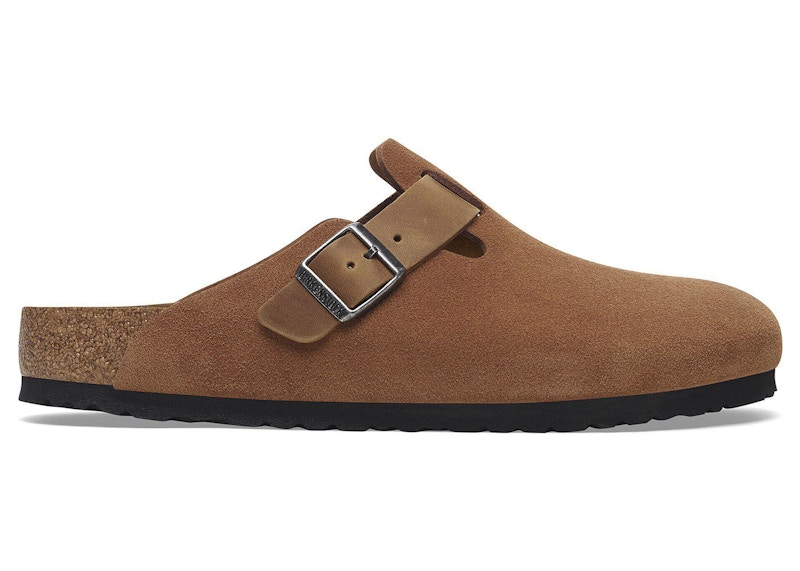 Birkenstock Boston Mixed Leather Cognac