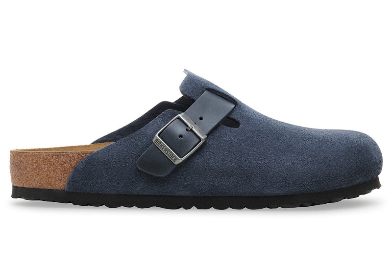 Birkenstock Boston Mixed Leather New Navy