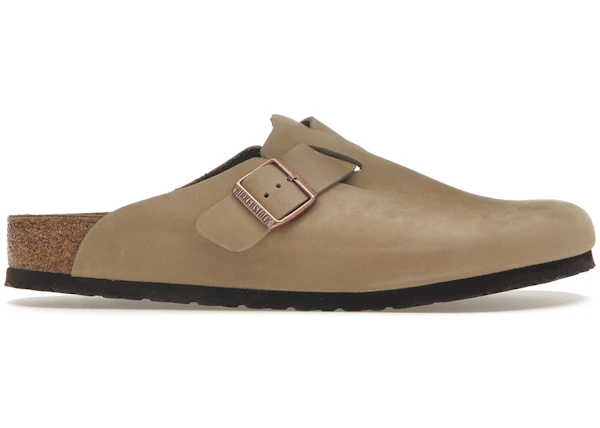 Birkenstock Boston Soft Footbed Suede Taupe