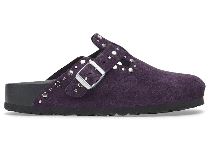 Birkenstock Boston Rivets Suede Acai