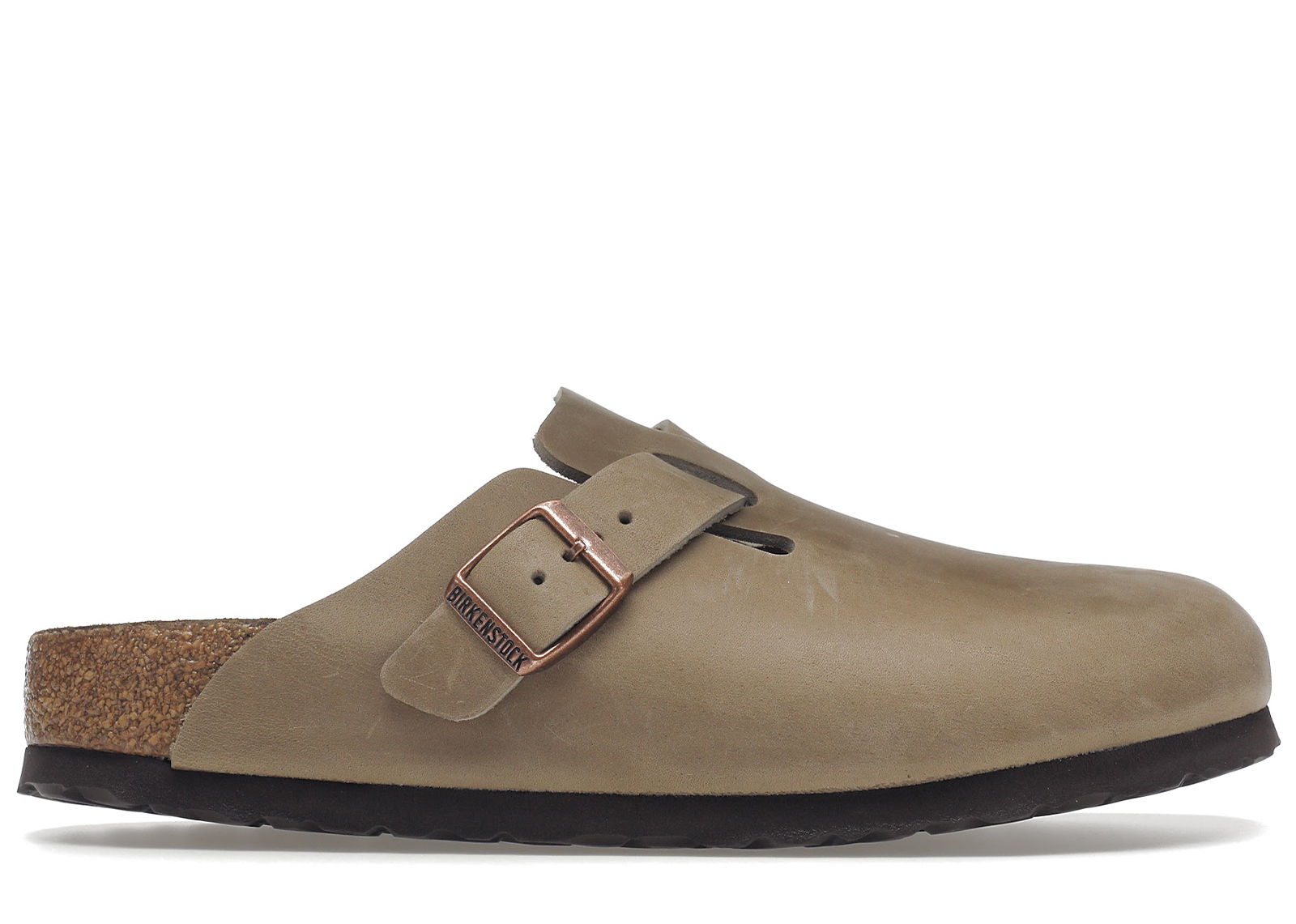 Birkenstock boston soft online footbed iron oiled leather