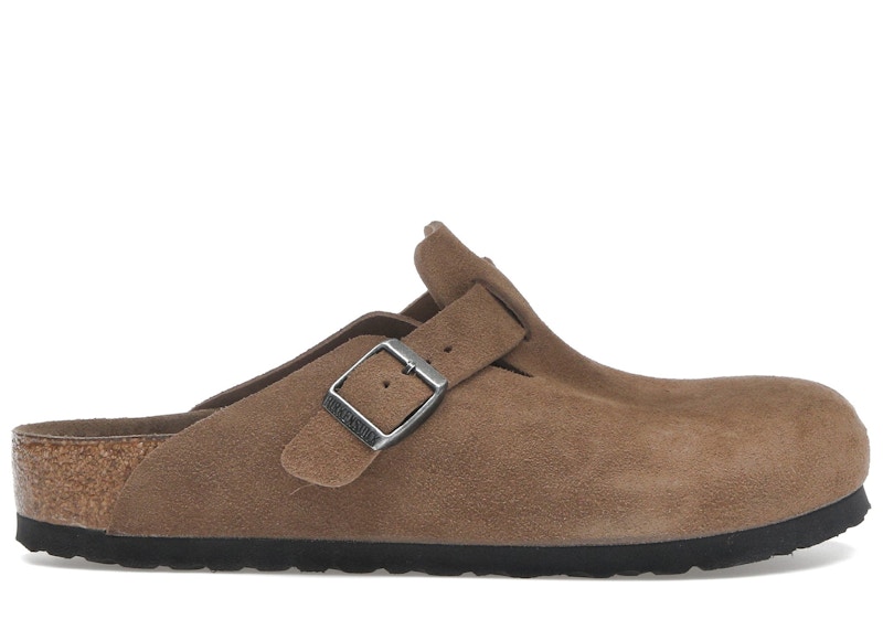 Birkenstock Boston Soft Footbed Suede Dark Tea Tonal