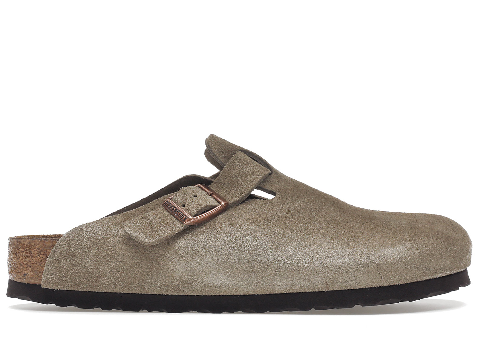 Birkenstock Boston Soft Footbed Suede Taupe