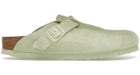 Birkenstock Boston Veloursleder Faded Lime