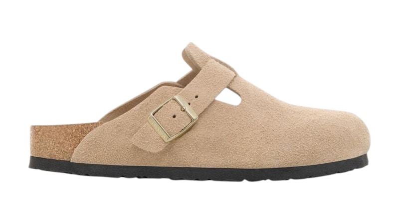 Birkenstock Boston Suede Leather Sandcastle