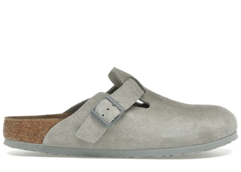 Birkenstock Boston Suede Stone Coin