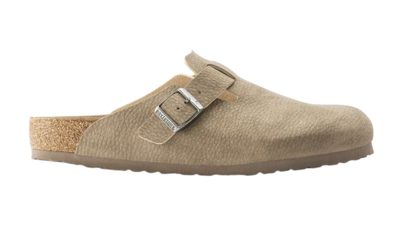 Birkenstock Boston Vegan Desert Dust Gray Taupe