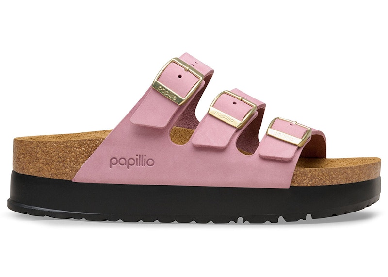 Birkenstock Florida Flex Platform Nubuck Leather Orchid