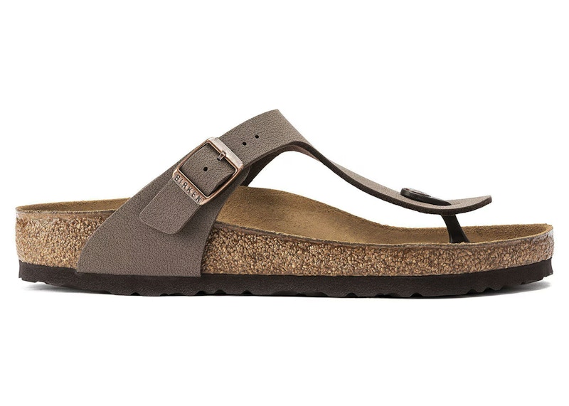 Pre-owned Birkenstock Men's Gizeh Birkibuc Sneakers In Mocha In Brown