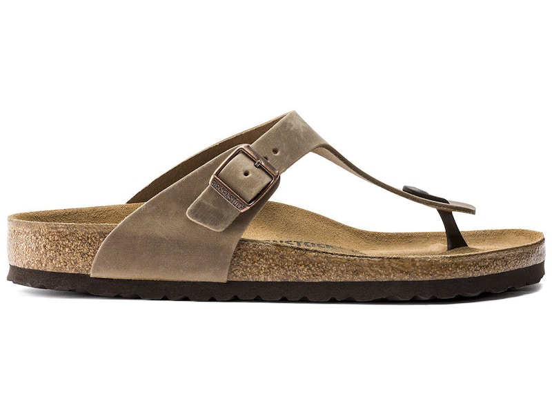 Birkenstock Gizeh Oiled Leather Tobacco Brown