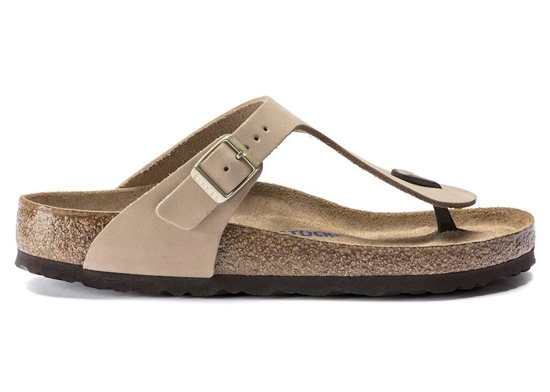 Birkenstock Gizeh Soft Footbed Nubuck Sandcastle