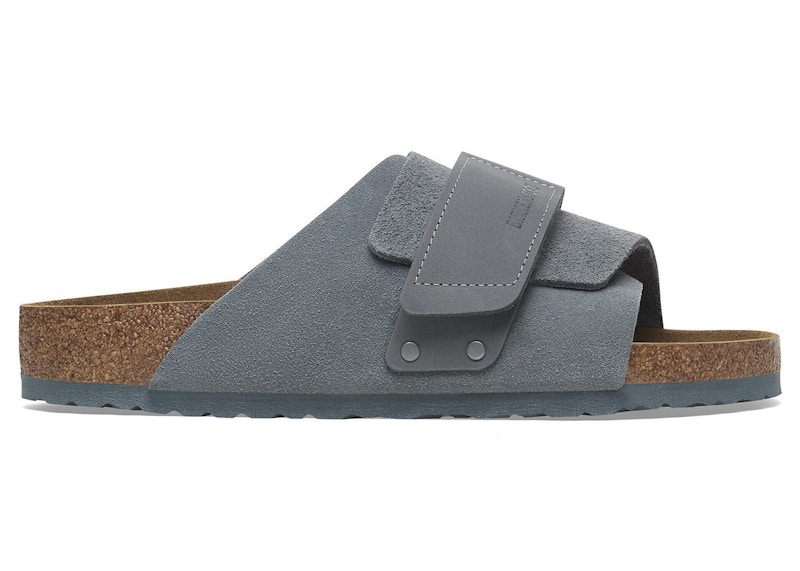 Birkenstock Kyoto Nubuck Suede Basalt Grey