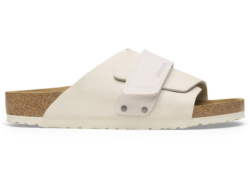 Birkenstock Kyoto Nubuck Suede Antique White
