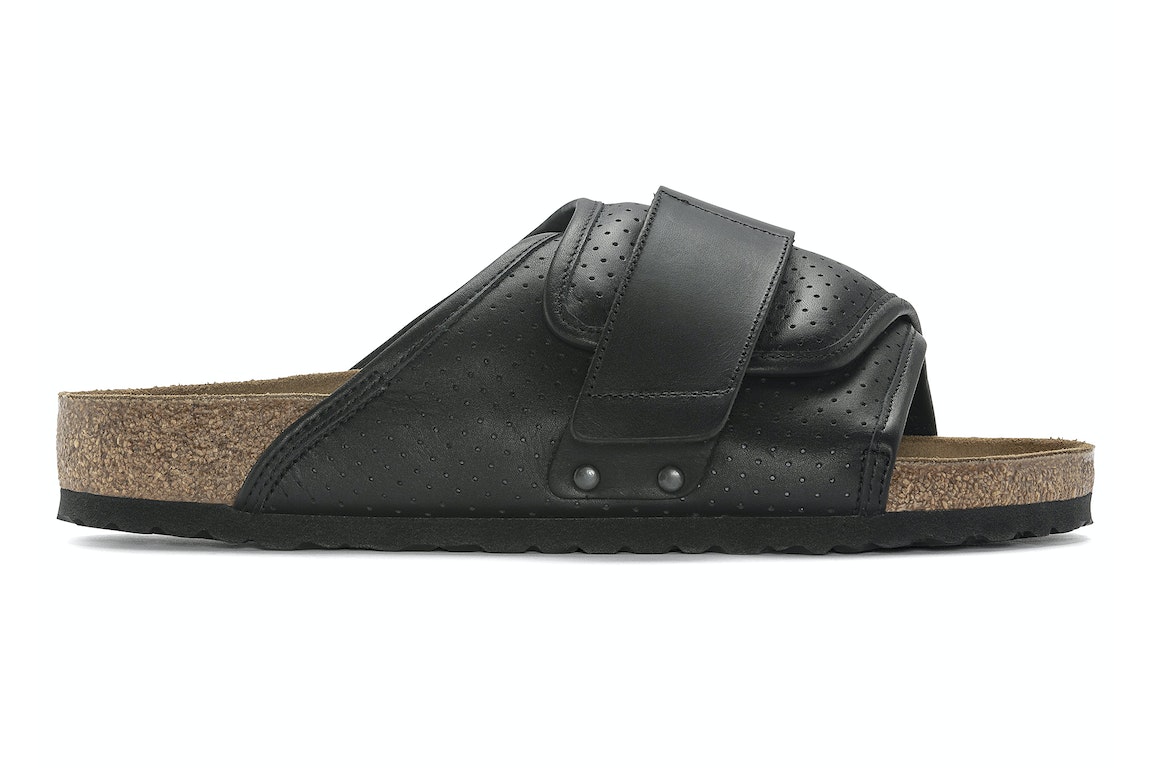 Pre-owned Birkenstock Kyoto Padded Leather Puff Pack Black