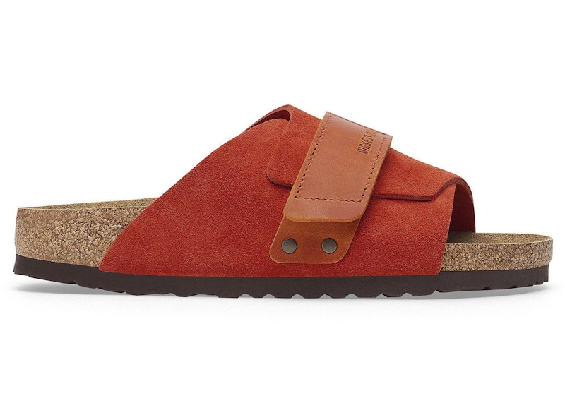 Birkenstock Kyoto Nubuck Suede Rust Brown