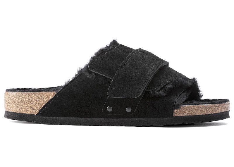 Birkenstock Kyoto Shearling Suede Black Men's - 1023177/1023229 - US