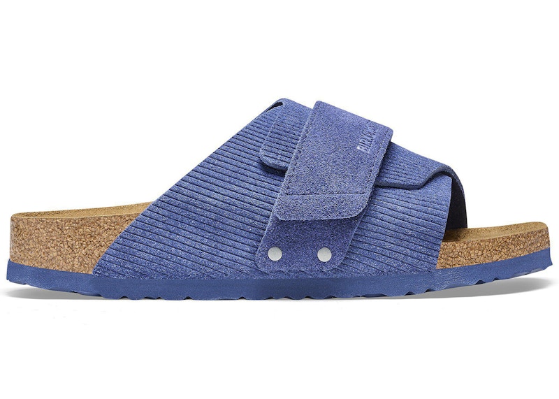 Birkenstock Kyoto Suede Embossed Corduroy Indigo