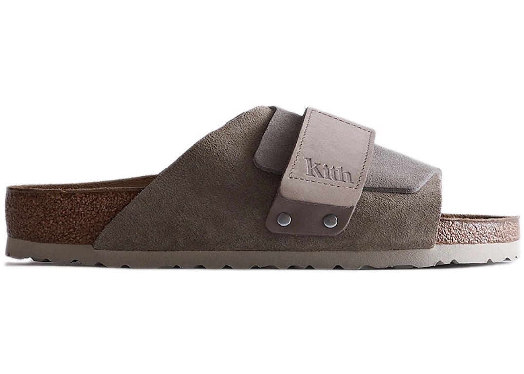 Pre-owned Birkenstock Kyoto Suede Kith Taupe
