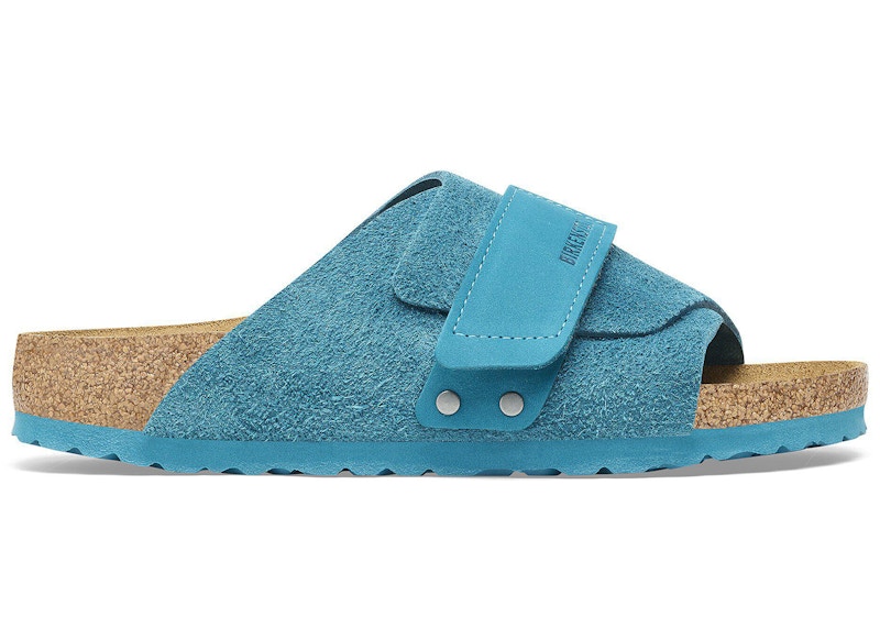 Birkenstock Kyoto Suede Leather Deep Turquoise