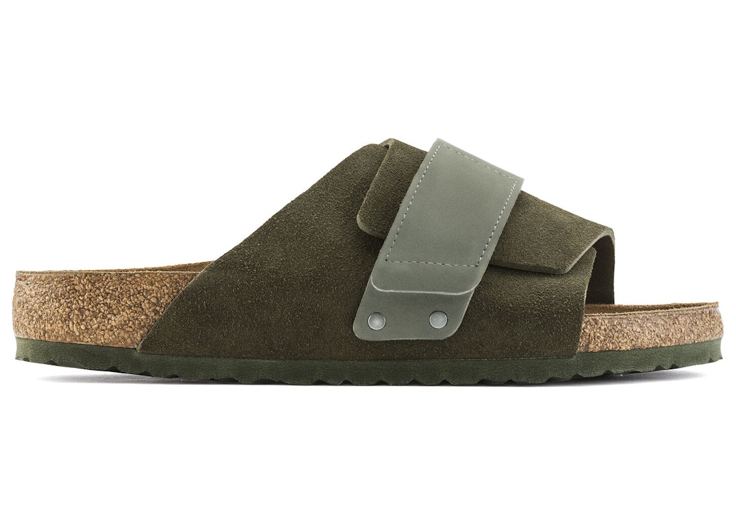 Pre-owned Birkenstock Kyoto Suede Thyme Green