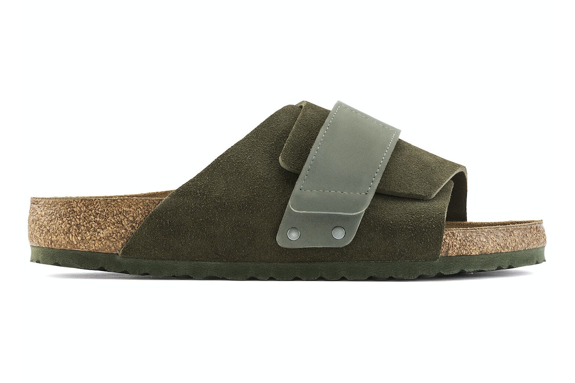 Pre-owned Birkenstock Kyoto Suede Thyme Green