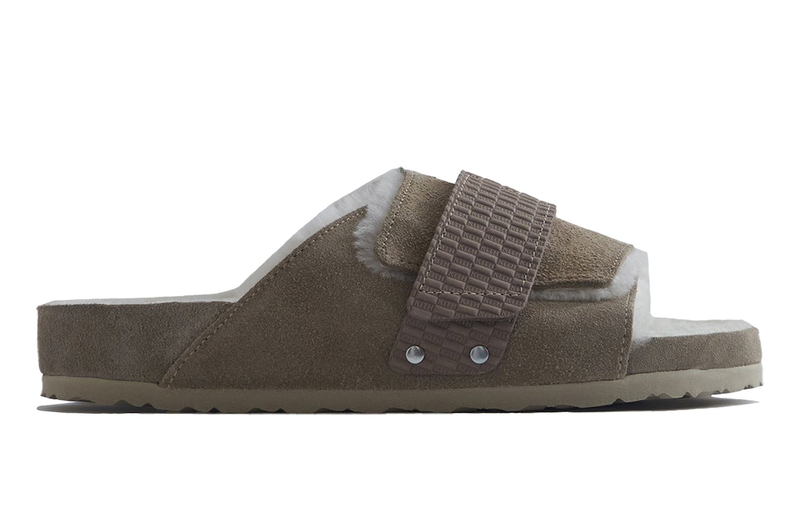 Pre-owned Birkenstock Kyoto Vl Shearling Kith Taupe