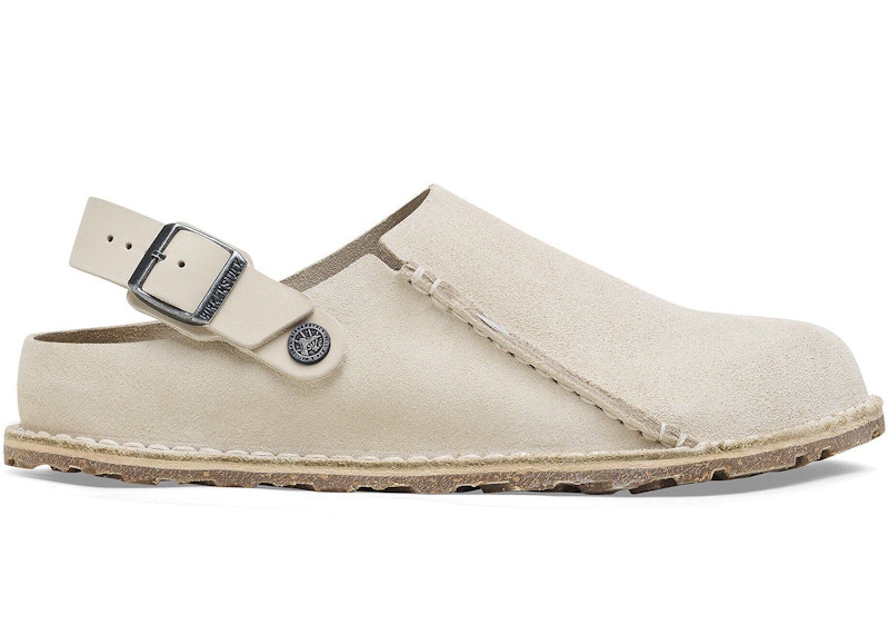 Birkenstock Lutry Premium Suede Eggshell
