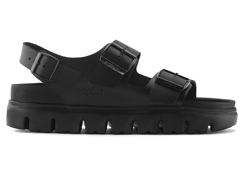 Birkenstock Milano Chunky Leather Black (Narrow Fit)
