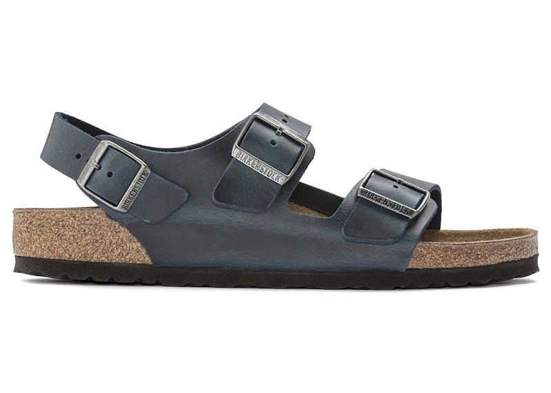 Birkenstock Milano Oiled Leather Insignia Blue