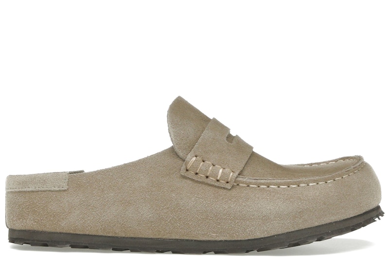Birkenstock Naples Wrapped Suede Leather Taupe Men's