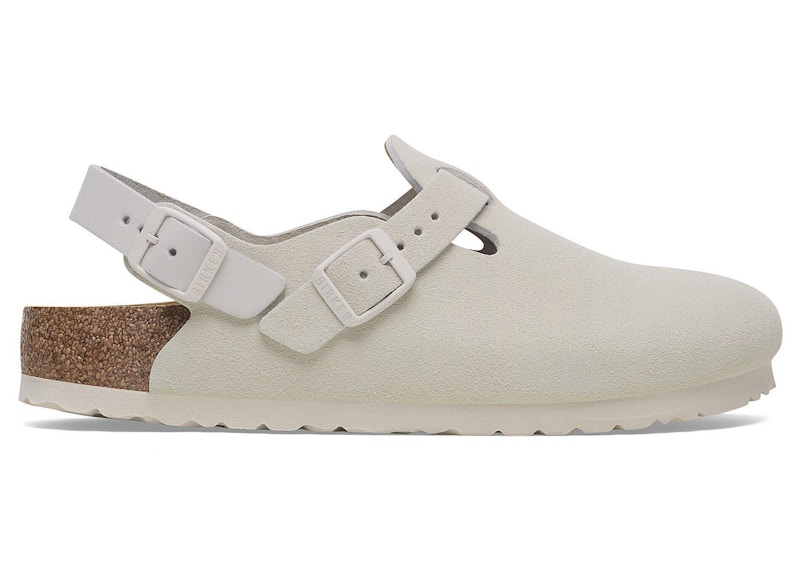 Birkenstock Tokio Suede Antique White