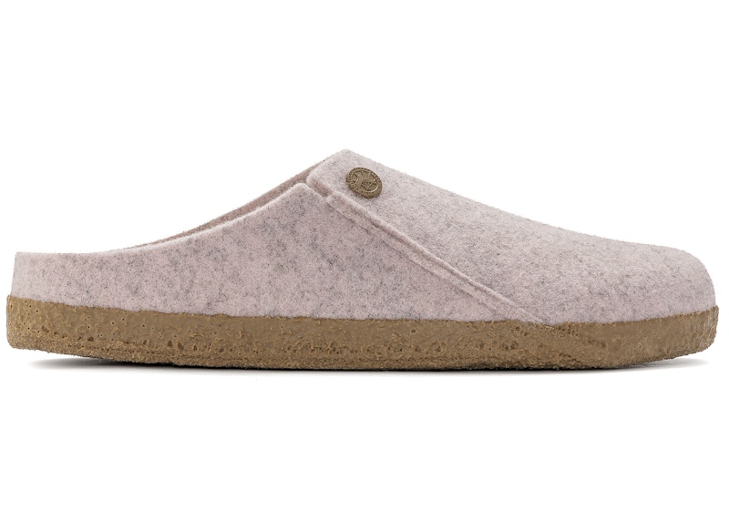 Pre-owned Birkenstock Zermatt Shearling Clog Wool Felt Sneakers In Light Rose