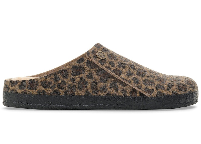 Birkenstock Zermatt Wool Felt Leopard Toffee
