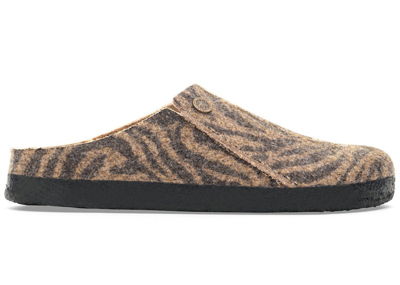 Birkenstock Zermatt Wool Felt Zebra Toffee