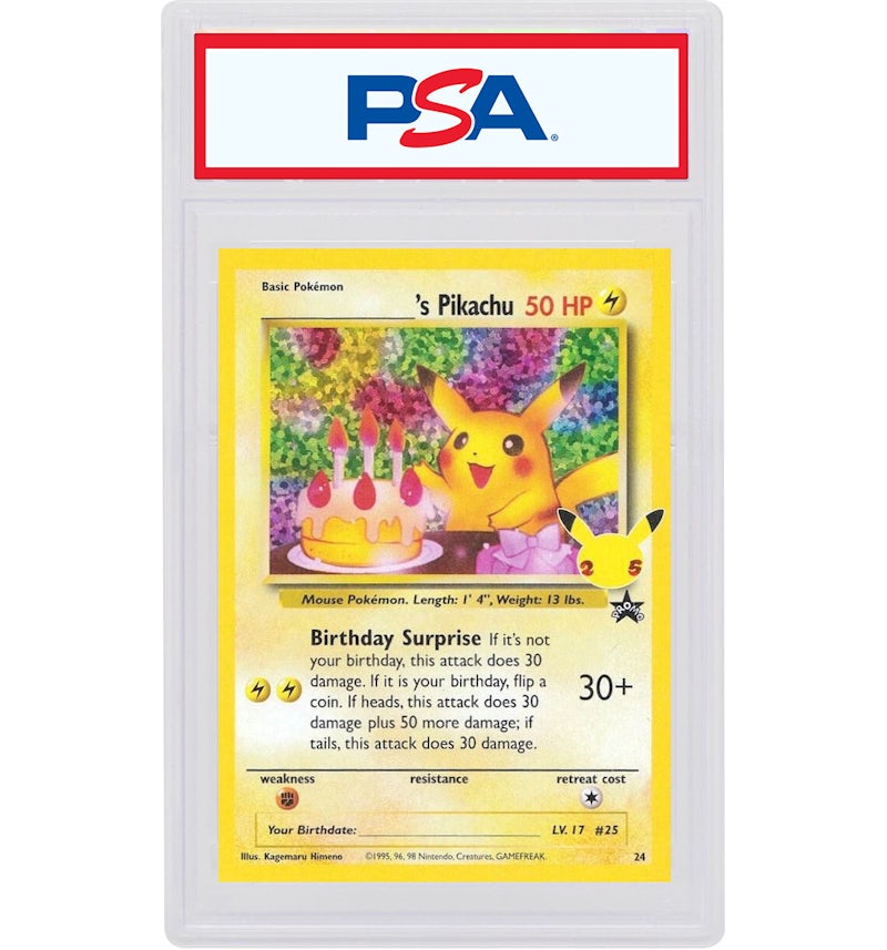 Birthday Pikachu-Holo 2021 Pokmon Celebrations Classic Collection Base Set #24/53 (PSA or BGS Graded) - 2021 - US Birthday Pikachu-Holo 2021 Pokmon Celebrations Classic Collection Base Set #24/53 (PSA or BGS Graded) - 2021 - US