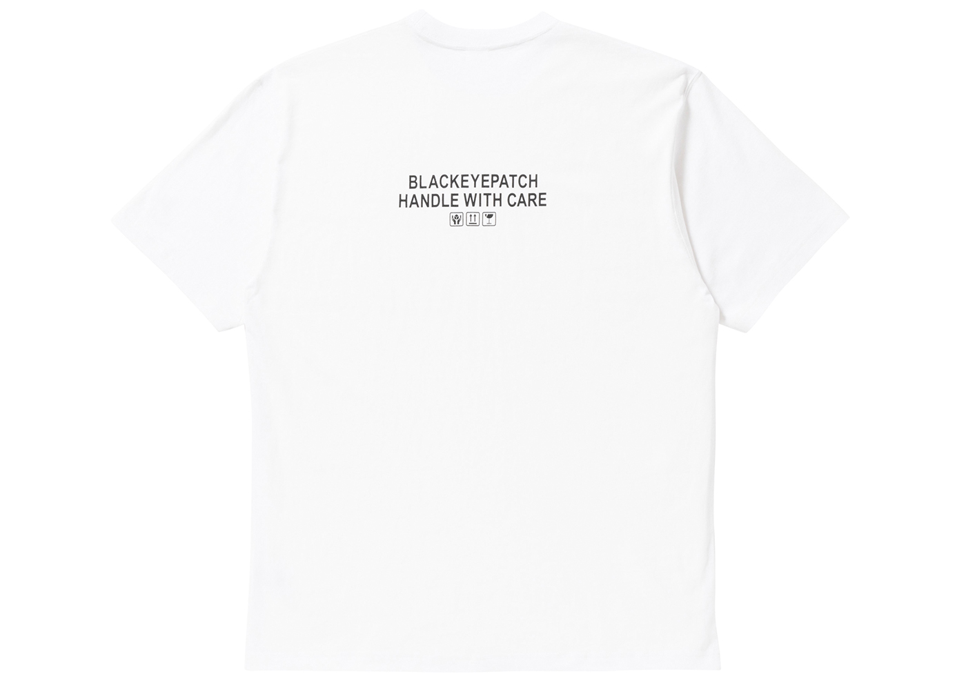 BlackEyePatch Handle with Care Label Tee White - SS22 - US