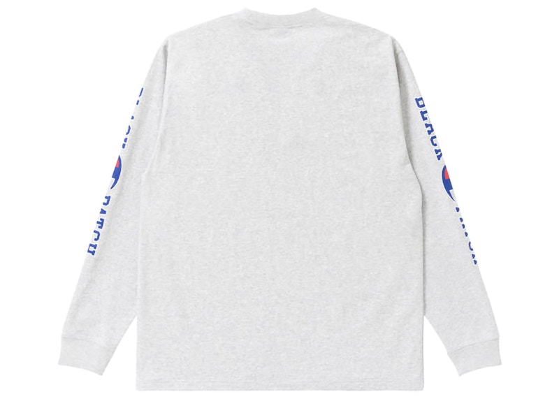 BlackEyePatch x Champion L/S T-Shirt Silver Grey Men's - FW22 - US