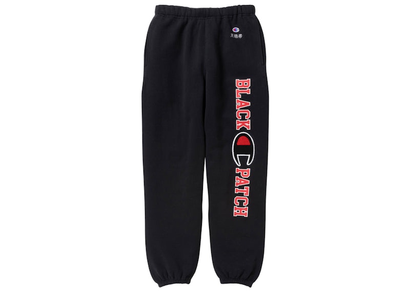 BlackEyePatch x Champion Reverse Wave Logo Sweatpants Black - FW22