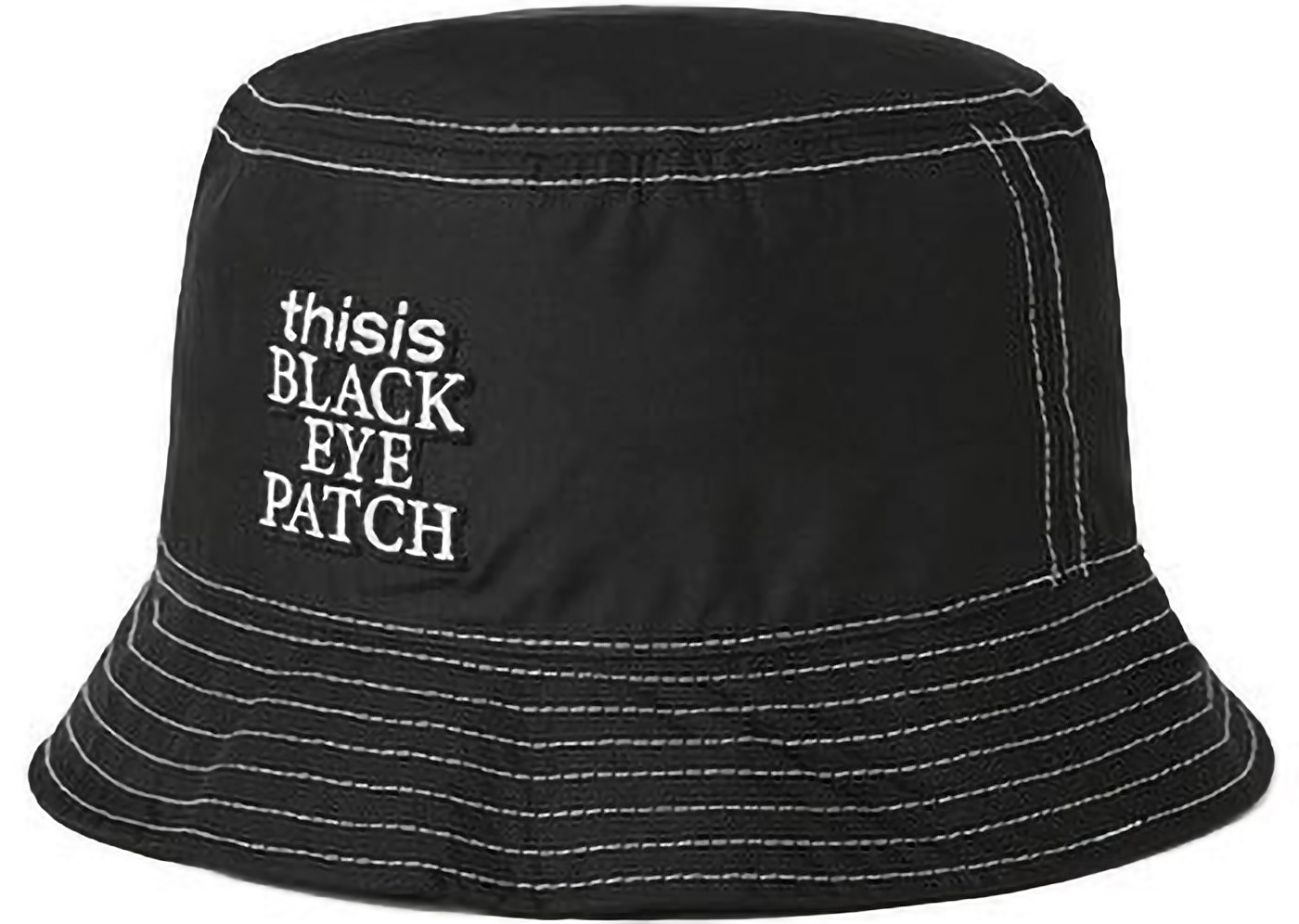 BlackEyePatch x Thisisneverthat OG Logo Bucket Hat Black
