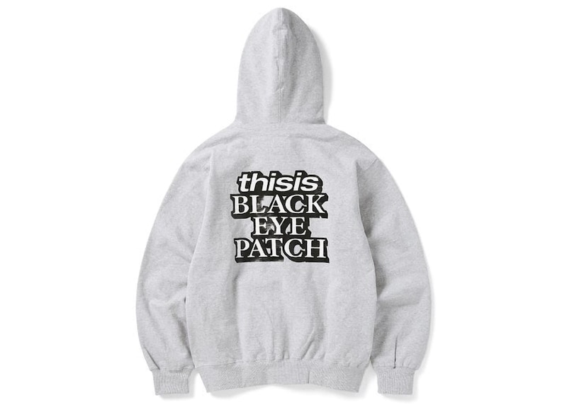 BlackEyePatch x Thisisneverthat OG Logo Hoodie Heather Grey - FW22