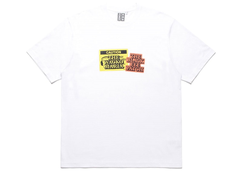 BlackEyePatch x Wacko Maria Caution T-Shirt White - SS22 - US