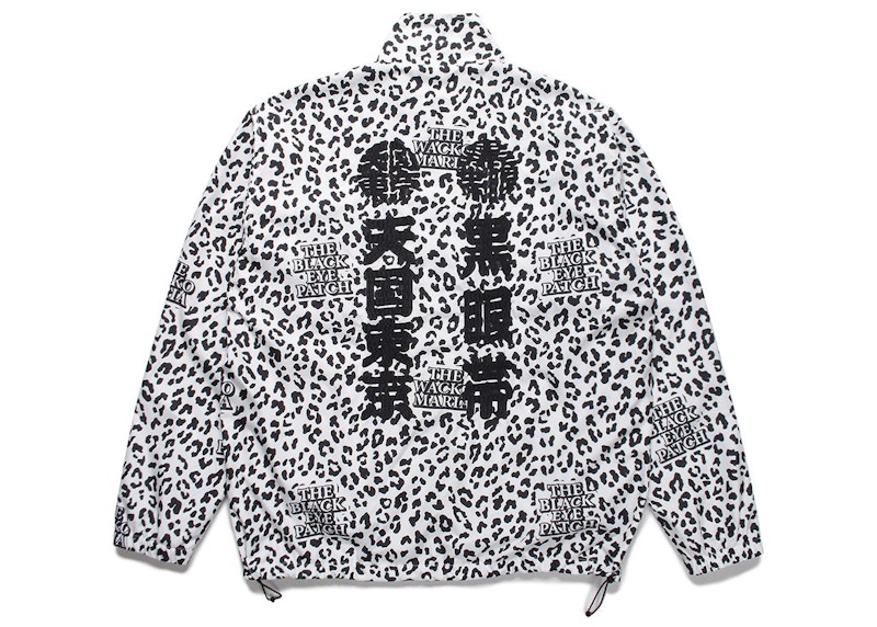 BlackEyePatch x Wacko Maria Track Jacket White Leopard Men's